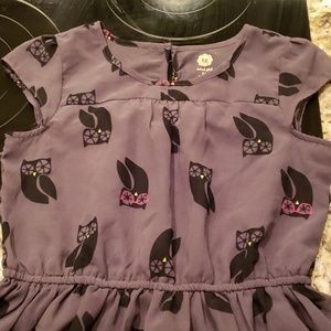 Black flowy spring dress